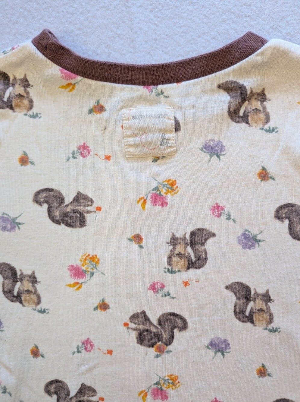 Burts Bees Squirrel Pajamas - Picture 3 of 5
